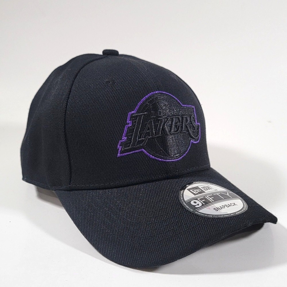 Los Angeles Lakers Hat New Era Black Adjustable Snapback Cap NBA Basketball